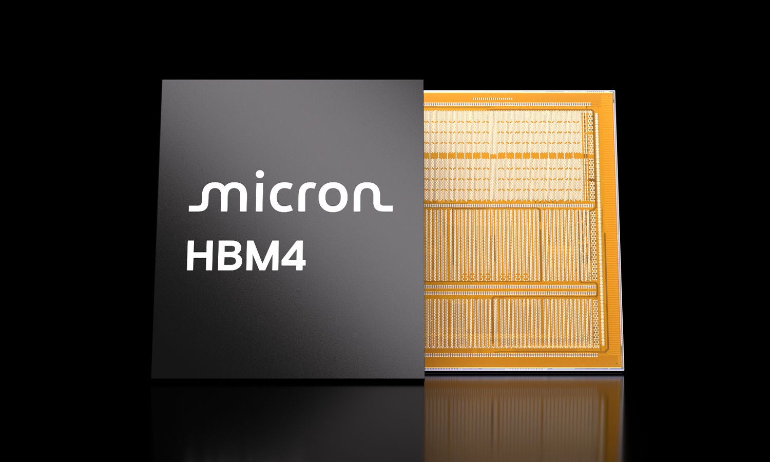 黑色的 HBM4 正面