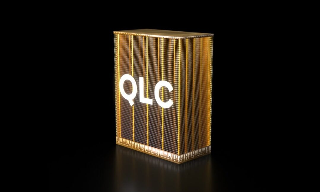 美光 G8 QLC NAND 堆叠图